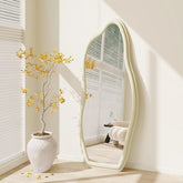 AURA irregular shape velvet mirror